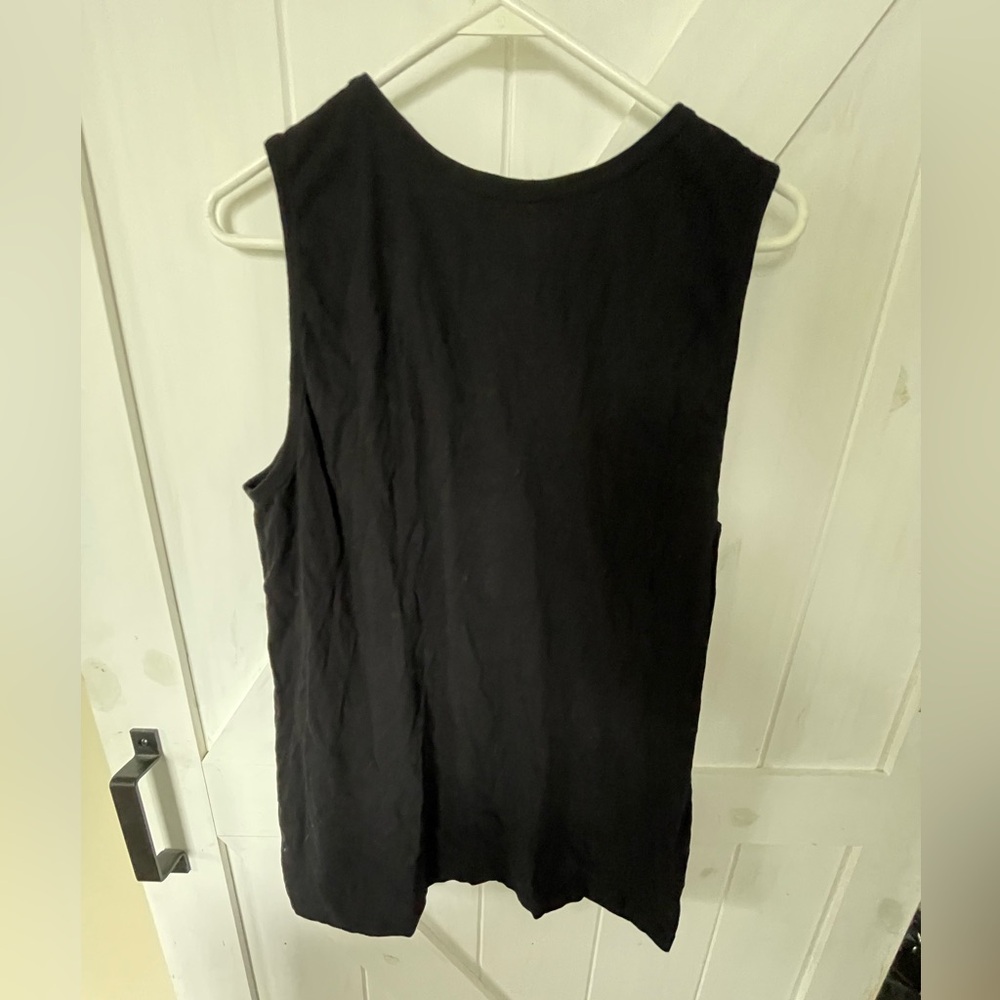Arizona, large, black, sleeveless, tank, cotton, layer, fall, school, teacher
